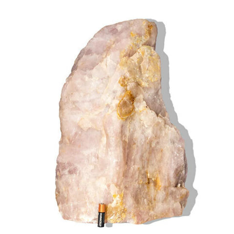 Cristal Rosa Pedra Pé Serrado Natural 36Kg 43cm Classe B
