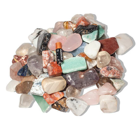 05 kg Cascalho Misto Polido G Pedras de 35 a 50 mm Classe B