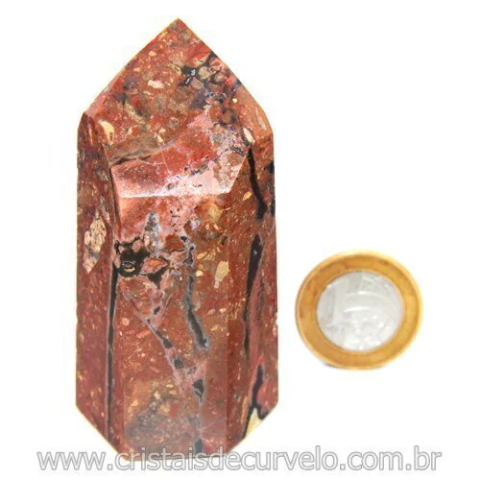 Ponta Quartzo Jiboia Lapidado Gerador Sextavado Cod 119990