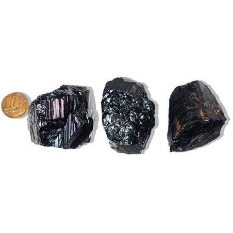 01 Turmalina Preta Pedra Natural 100 a 150g Média 6cm Tipo B