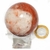 Esfera Hematoide Multicor Bola Pedra Natural de Garimpo Cod 129737