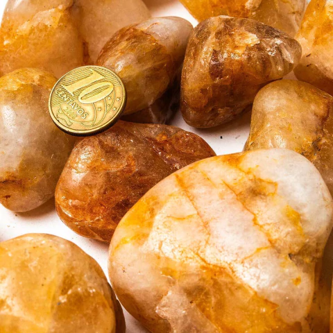 1 kg Hematoide Amarelo Rolado Natural G 30 a 45mm Tipo B