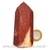 Ponta Quartzo Vermelho Natural Gerador Sextavado Cod 134832
