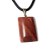 Colar Retangular Liso Quartzo Vermelho Pino Dourada - comprar online