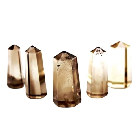 10 Mini Pontinha Citrino Pedra Natural 20 a 30mm Atacado