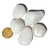 03 Quartzo Leitoso Rolado Pedra G 30 a 45mm Classe A - Distribuidora CristaisdeCurvelo