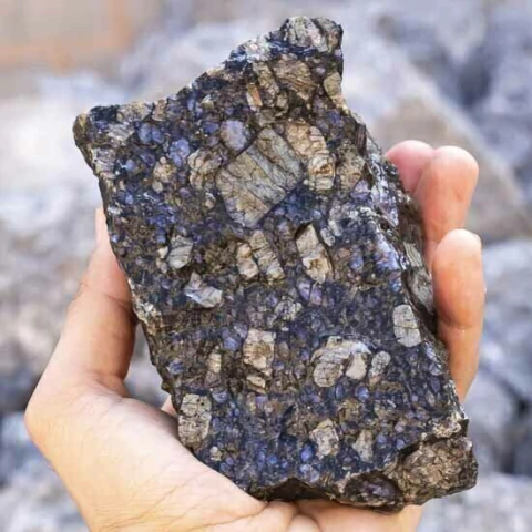 10 kg Riolita Azul Pacote Pedra Bruto Para Lapidação Atacado