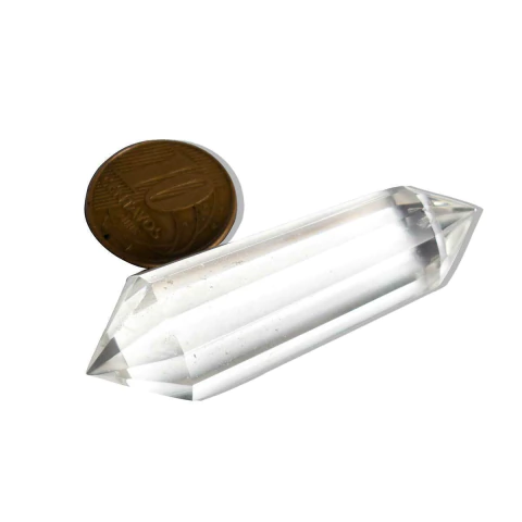 Voguel Biterminado Quartzo Cristal 12 Faces 50 a 60mm Tipo A
