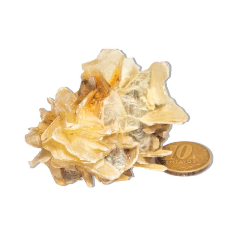 01 Drusa Mica Amarela Pedra Bruto 50 a 100g 3 a 6cm Tipo A