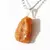 05 Pingente Calcita Laranja Pedra Rolado Montagem Dourado Atacado - comprar online