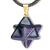 Colar Merkabah Pedra Estrela Azul Pino Dourado - Distribuidora CristaisdeCurvelo