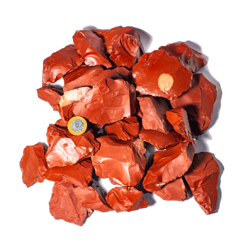 5 kg Jaspe Vermelho Pedra Bruto Pra Lapidar Pacote Atacado