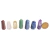 01 Kit Mini Pontinha 7 Chakras Pedra Natural Média 30mm na internet
