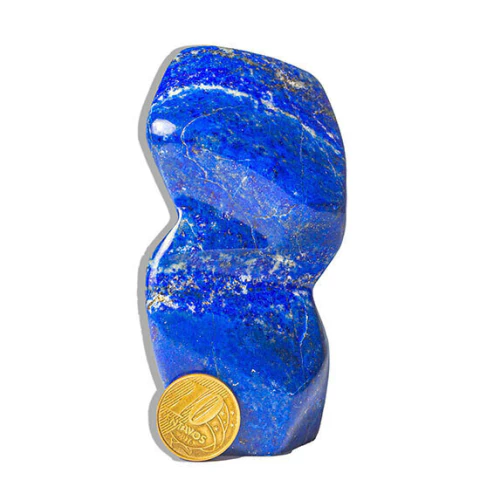 Escultura Pedra Lápis Lazuli Natural Lapidação Manual Tipo A