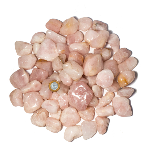 5 kg Quartzo Rosa Rolado Pedra Natural G 30 a 45mm Classe C