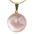 10 Pingente Disco Quartzo Rosa Natural Montagem Pino Prata 950 Atacado na internet