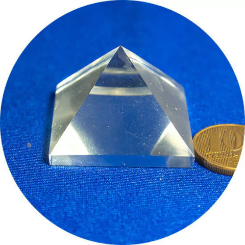 Pirâmide Pedra Quartzo Cristal Natural 33 a 36 mm Classe A