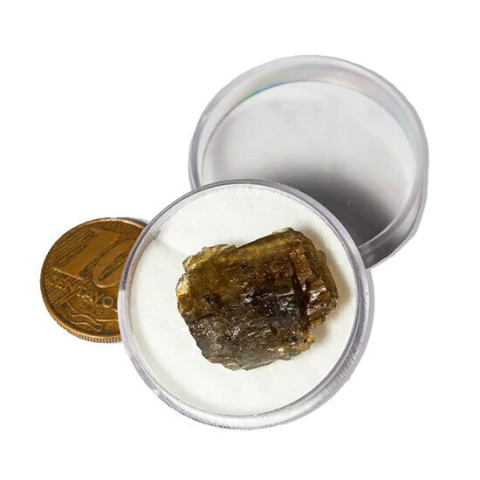 Labradorita Canadense Mineral Natural No Estojo Coleção