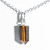 Colar Micro Pontinha Pedra Olho de Tigre Montagem Prata 950 - buy online