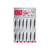 Pinza para Depilar negra x 12 un (EX-452).- xzn