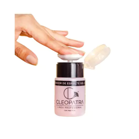 Envase Dosificador 75 ml. para Removedor Esmalte Gel Uv/Led- Cleopatra