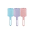 Cepillo Flexible Finger Brush para Rulos Celeste.- Eurostil
