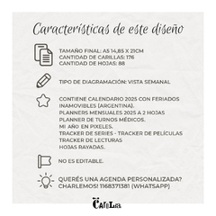 Preventa Agenda semanal 2026 - modelo magia - imprimible (PDF) - tienda online