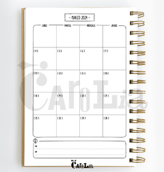 Preventa Agenda 2 días por hoja 2026 - modelo Neutro - imprimible (PDF) - comprar online