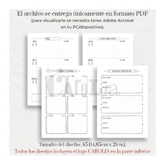 Agenda Docente Perpetua sin fechas- imprimible (PDF) - tienda online