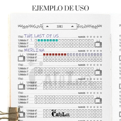Tracker de Series - modelo Botánica - imprimible (PDF) - tienda online