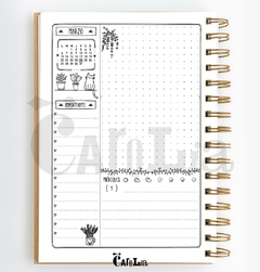 Preventa Agenda semanal 2026 - modelo botánica - imprimible (PDF) en internet