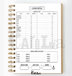 Preventa Agenda semanal 2026 - modelo vertical con horario - imprimible (PDF) - Carolia