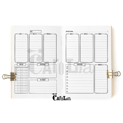 Agenda semanal perpetua - modelo Bullet Journal vertical - imprimible (PDF) - tienda online