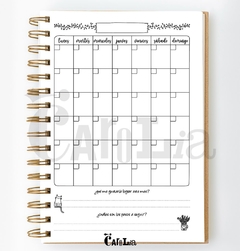 Agenda Diaria perpetua - modelo Botánica Deluxe - imprimible (PDF) - Carolia