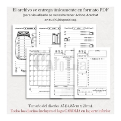 Agenda Diaria perpetua - modelo Botánica Deluxe - imprimible (PDF) en internet