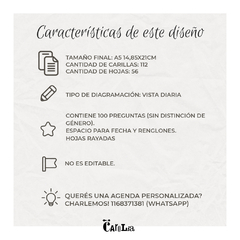 Diario Personal 100 preguntas Autoconocimiento - imprimible (PDF) - comprar online