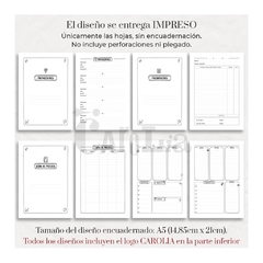 Agenda perpetua para Emprendedores impresa - neutro - comprar online