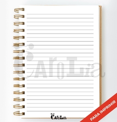 Pack hojas rayadas/punteadas lettering - modelo neutro - imprimible (PDF)