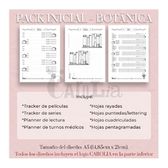 Pack Inicial - modelo Botánica - imprimible (PDF) en internet