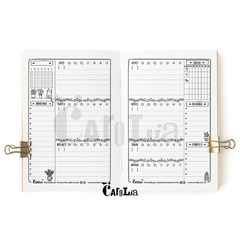 Agenda semanal perpetua - modelo Botánica - imprimible (PDF) - tienda online