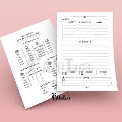 Cuaderno de Recetas - impreso