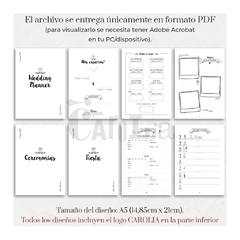 Wedding Planner - imprimible (PDF) en internet