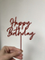 Topper happy birthday - Garage estudio