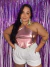 Cropped Folia - rosa - comprar online