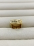ANEL + GRAVAÇÃO A LASER DOURADO