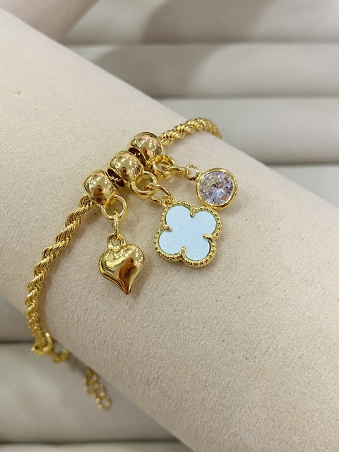 PULSEIRA CORDÃO BAIANO 3 BERLOQUES - comprar online