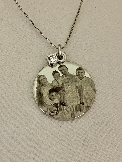 COLAR GRAVAÇÃO A LASER ETERNO 25M NÍQUEL - comprar online