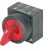 BOTÃO FRONTAL COMUTADOR 3SB3001-2DA21 3POSIÇÕES VERMELHO - SIEMENS