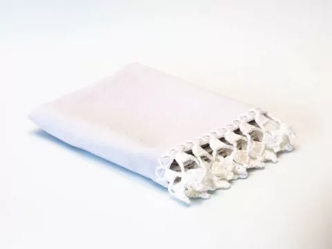 Pano de Prato com Crochê