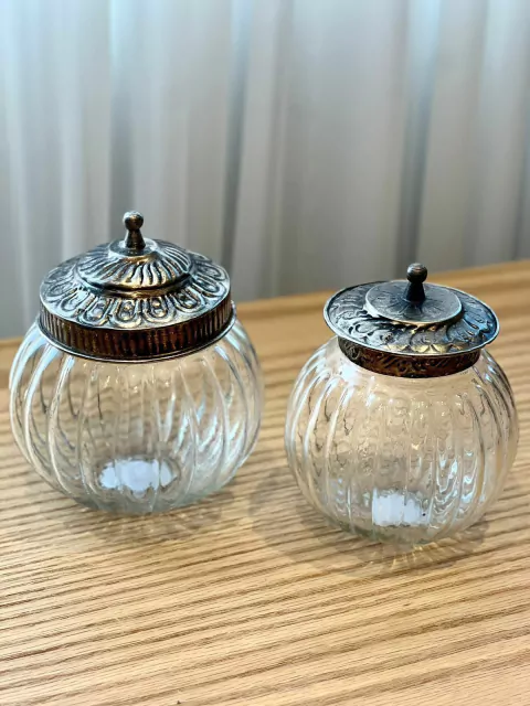 Conjunto potes de vidro